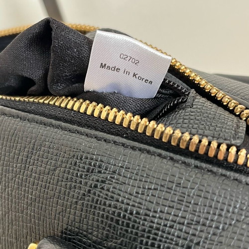 MCM black handbag with gold metal like new