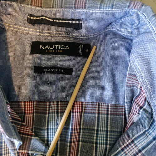 Nautica men's shirt classic fit medium like new, multicolor