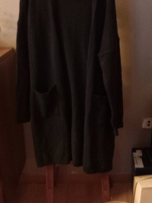 Stradivarius long cardigan medium black very warm