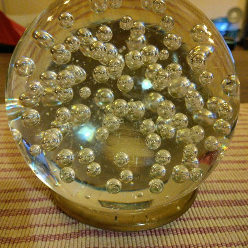 Glass ball Murano style used with small scratches