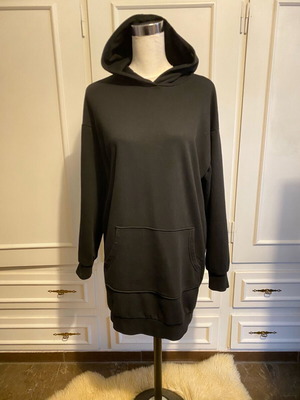 Φούτερ μιντι φόρεμα H&M μαύρο σαν καινούργιο, μέγεθος small