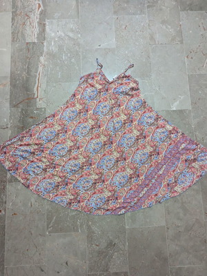 Summer dress Swarna Greece paisley one size, like new, viscose