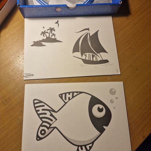 Maped children's airbrush set used