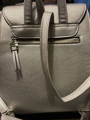 Stradivarius backpack new, silver