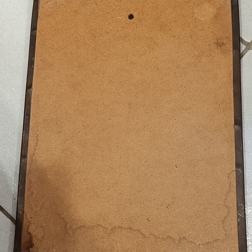 Copper handmade painting used, 30x23 cm, 1960s