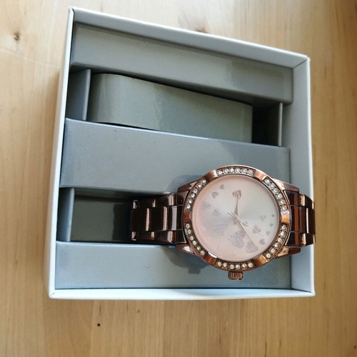 Women's watch used, pink, needs new battery