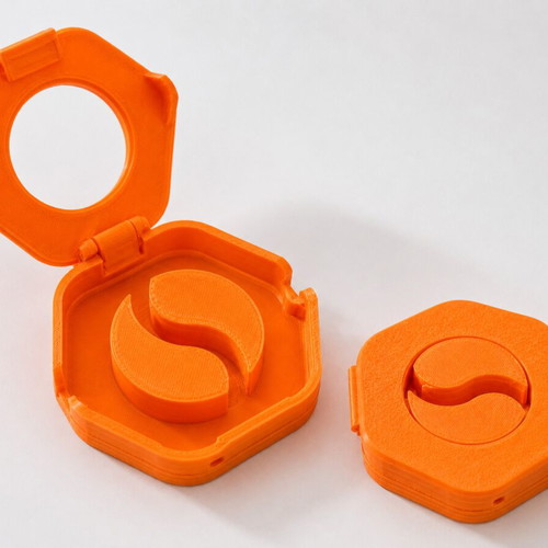 Cable Winder 3D Printed new, orange cable organizer