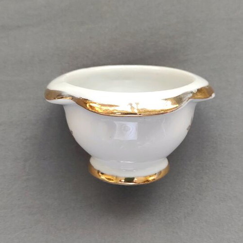 Small Bavarian porcelain bowl used, 1950s vintage