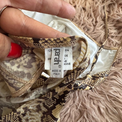 Parah one-piece swimsuit with snakeskin print, new, size M