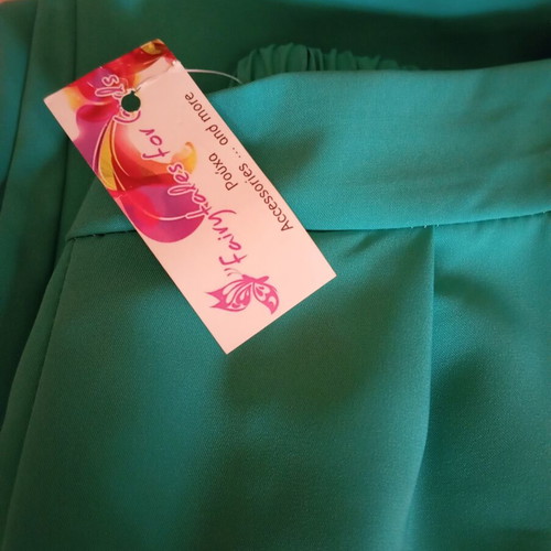 Turquoise pants new, elastic waist, summer