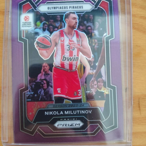 Panini Prizm Olympiacos 2023-2024 Nikola Milutinov card like new