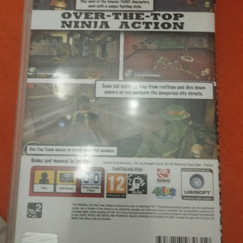 TMNT PSP game like new