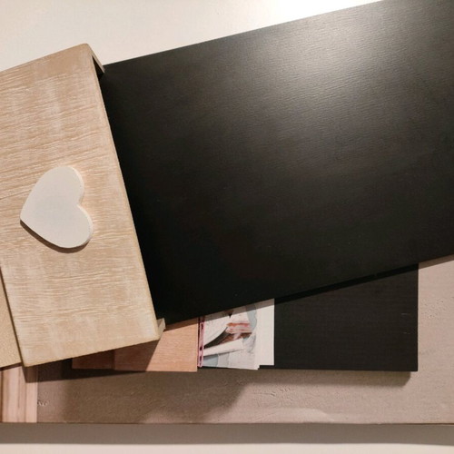Chalkboard with shelf and hooks like new