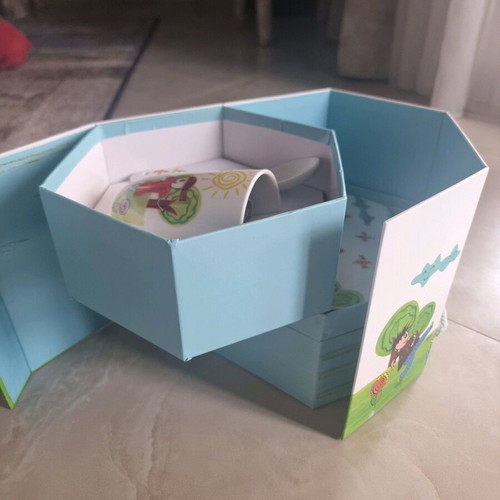 Children's porcelain dinner set 5 pcs new, suitable for gift