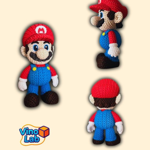 Super Mario figure new 3d printed, 17 cm tall