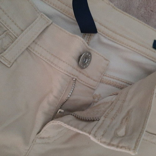 Benetton jeans size S like new, beige brown