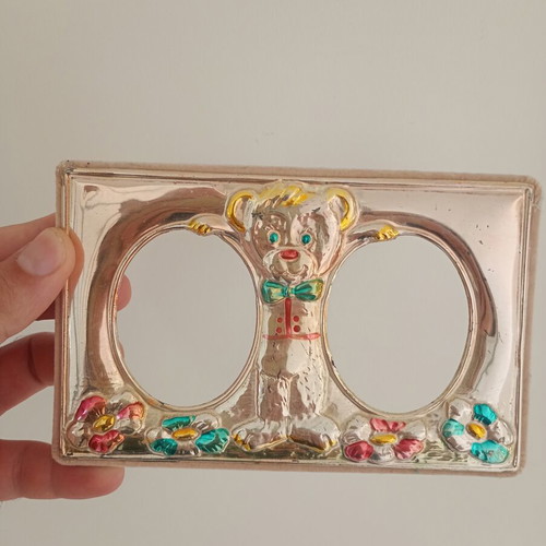 Children's Silver Frame 925 Bilaminato used, genuine hallmark