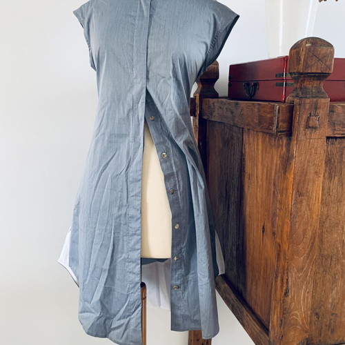 Ioanna Kourbela dress new, gray and blue, size small