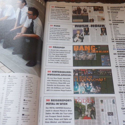 Metal Hammer German music magazine, multiple issues