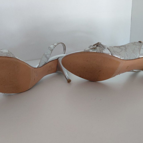 Gianna Kazakou silver sandals like new, size 39