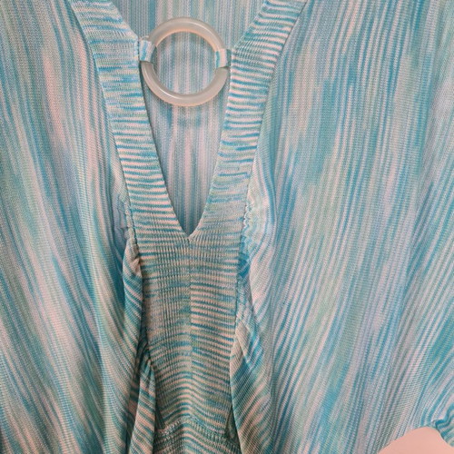 Bebe summer blouse Medium turquoise like new