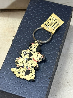 Disney 101 Dalmatians Applause keychain used, collectible PVC 7x4.5 cm