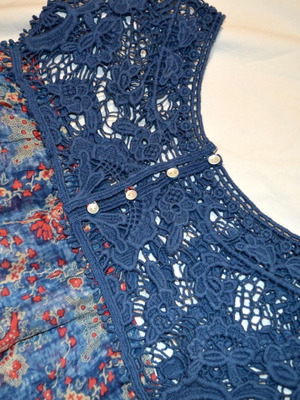 Boho chic lace top