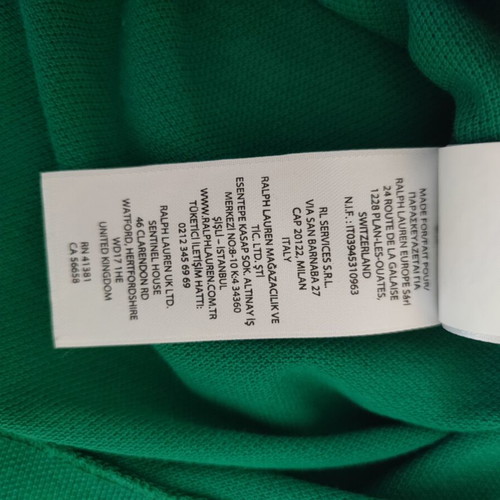 Ralph Lauren men's polo shirt green, custom slim fit, like new, size L