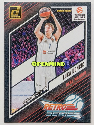 LUCA DONCIC - Retro Series Gold Press Proof #1 - Real Madrid - Donruss Euroleague 2023-24
