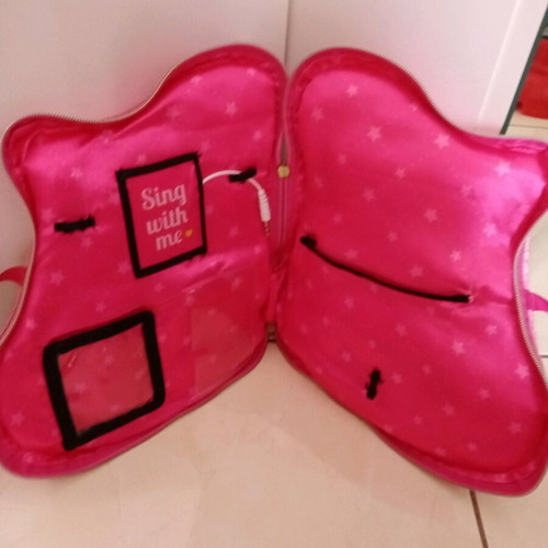 Music Star pillow like new with USB holder for diary, pen and photo cards