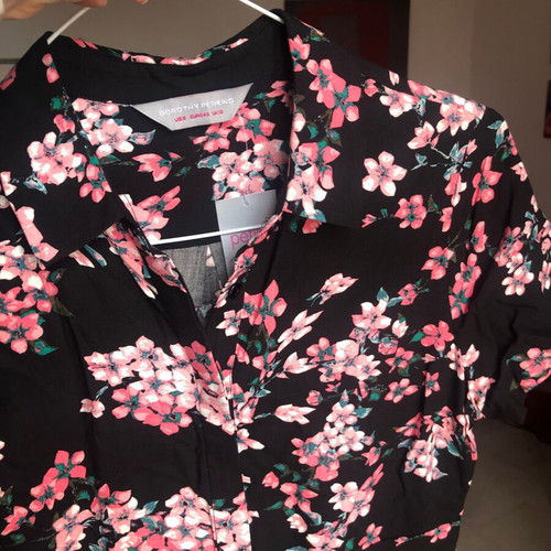 Dorothy Perkins floral short-sleeve dress new, size L