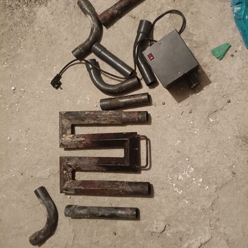Fireplace air heater used