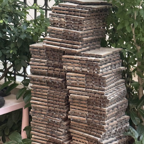 Nattera floor set brown 100 pieces M30xW30cm used