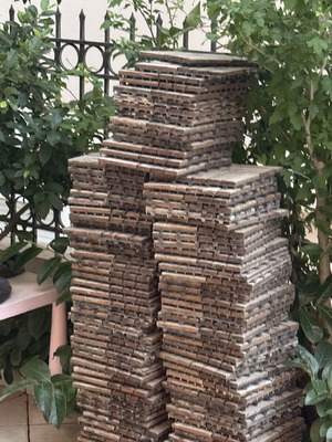 Nattera floor set brown 100 pieces M30xW30cm used