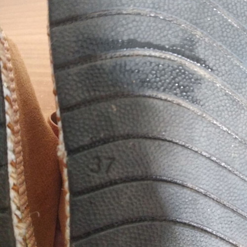 Platform sandals size 37 used, beige, soft and comfortable