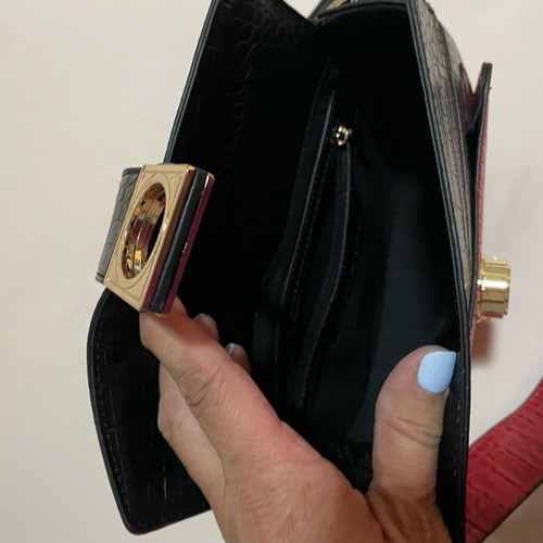 Amelie bag black red new 23x18x5.5 cm