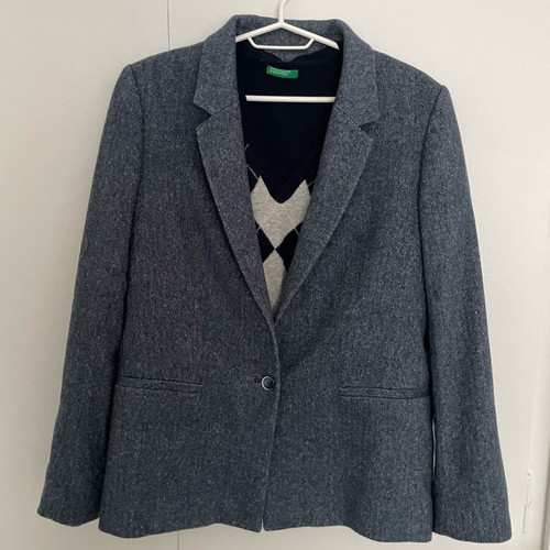 Massimo Dutti jacket like new with United Colors of Benetton sweater gift