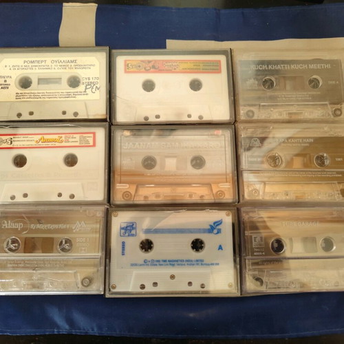 Cassette tapes used, various