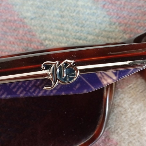Sunglasses Gian Marco Venturi used, brown frame, blue lenses