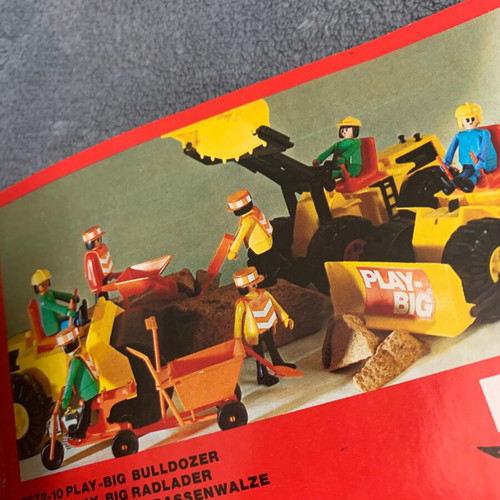 Play-Big vintage toy catalog from 70s, used, miniatures