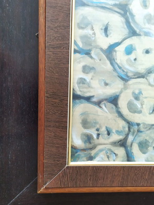 Framed painting 62x52 cm like new