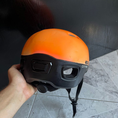 GT City Pro bicycle helmet, orange, size L