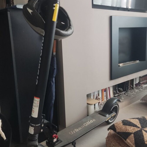UrbanGlide Ride 85S electric scooter with helmet and lock