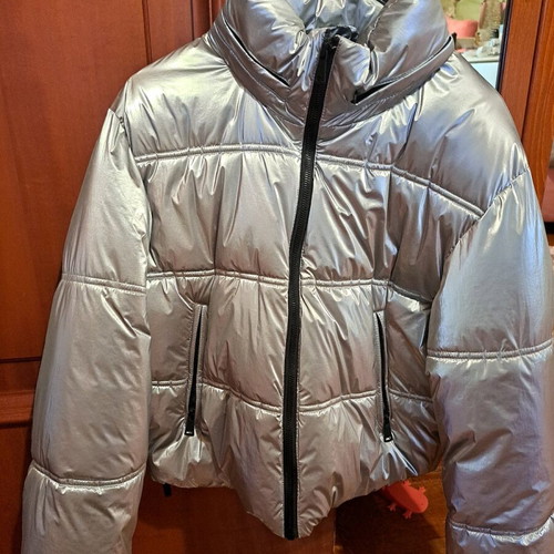Zara silver jacket like new