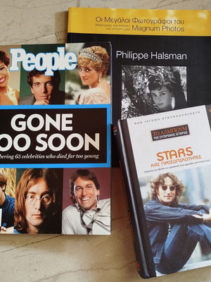 Set of 3 used books: People "Gone Too Soon", Stars and Personalities, Magnum Photos