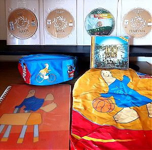 Set of Olympic Games Collection/DVD Case/Notebook/CD/Backpack/Waist Bag/Book