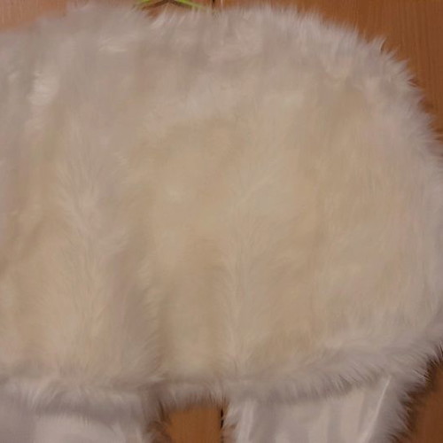 Ecological fur bolero new, white