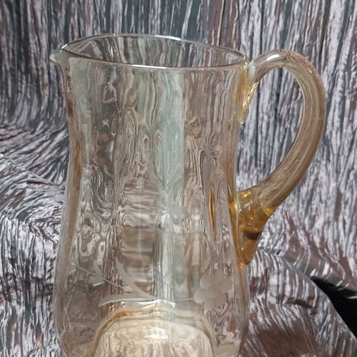 Glass carafe used with fine vintage design