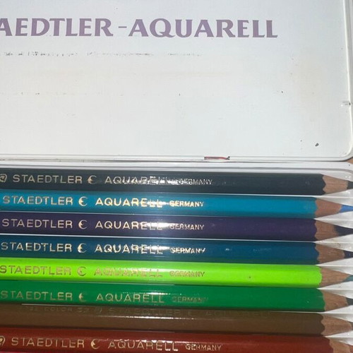 Faber Castell Stabilo tin box pack used, rare