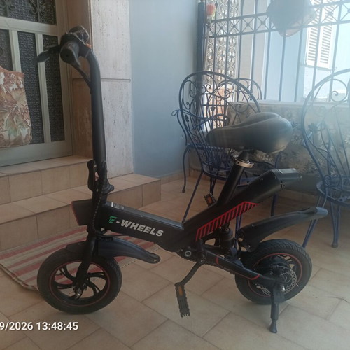 Electric city bicycle used with new 10ah battery, disc brakes, black